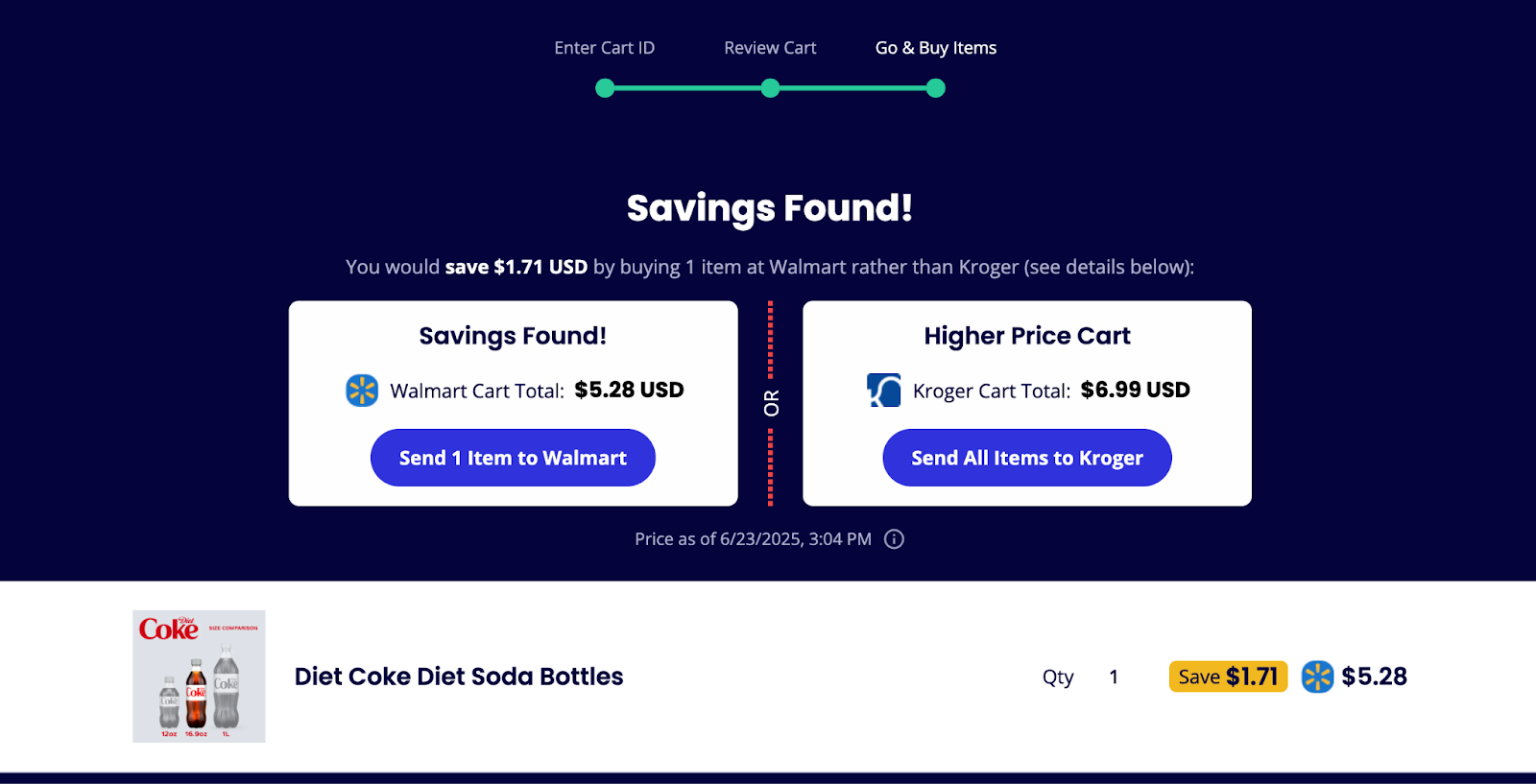 Share-A-Cart Full Savings Cart