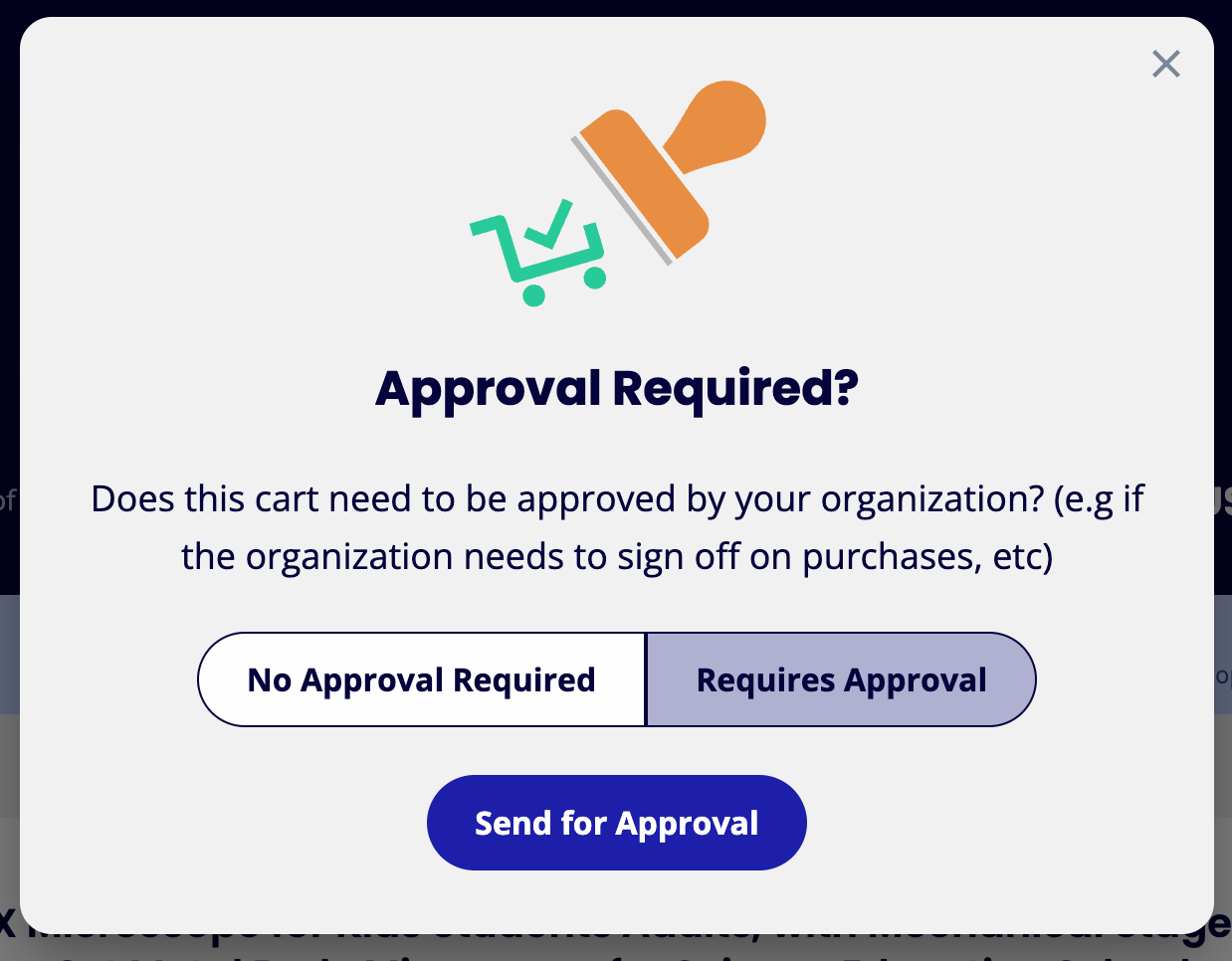 Cart approval required?